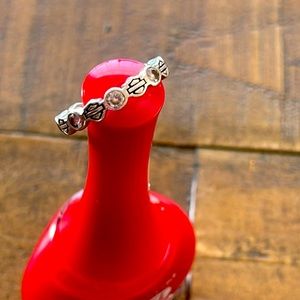 Ladies Harley-Davidson ® Sterling
Silver CZ Stacking Ring